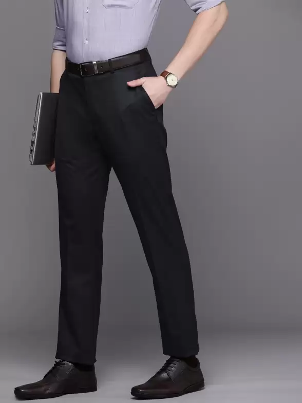 Men Slim Fit Formal Trousers - image 7