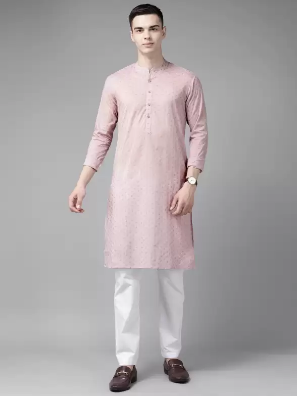 Men Printed Kurta with Pyjamas - image 7