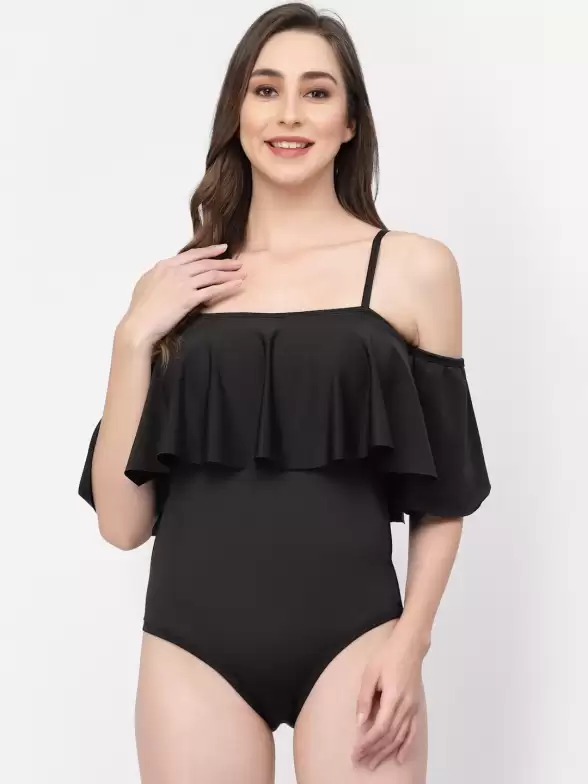 Women Solid Swimwear - image 7