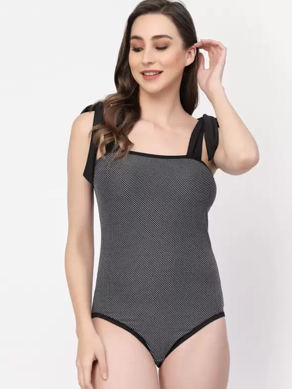 Women Printed Padded Knot Style Bodysuit - image 7