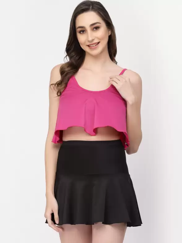 Women Two Piece Skirtini Swim Set - image 7
