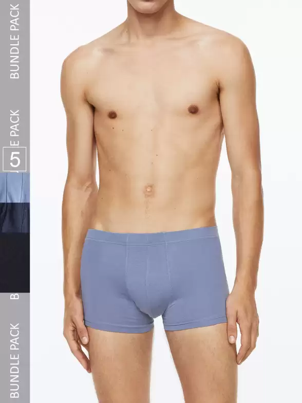 Men 5-Pack Cotton Short Trunks - image 7