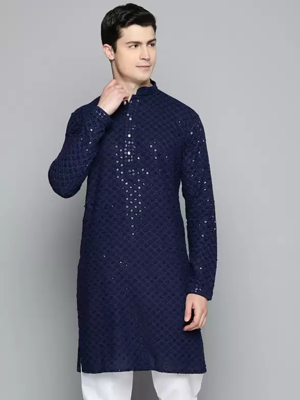 Men Ethnic Motifs Cotton Kurta - image 7