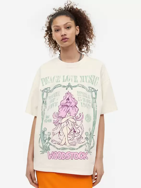 Women Oversized Print T-Shirt - image 7
