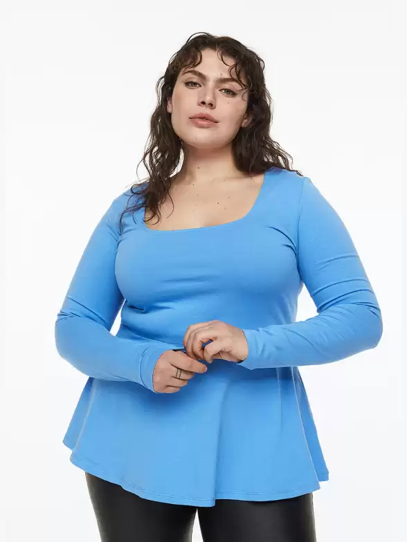 Women Plus Size Peplum Top - image 7