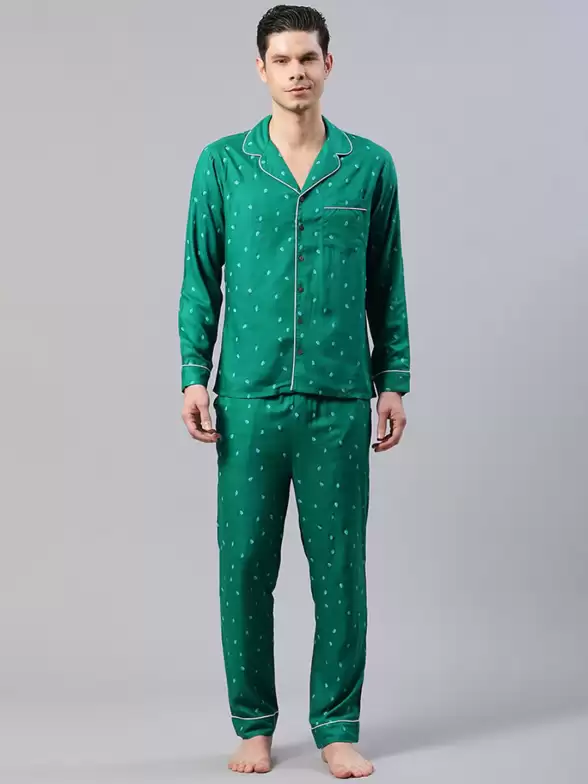 Men Printed Night Suit - image 7