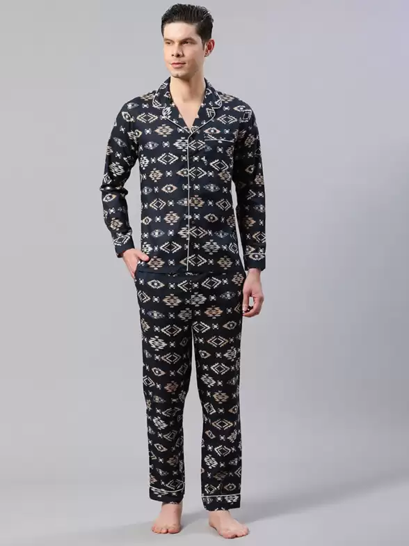 Men Printed Night Suit - image 7