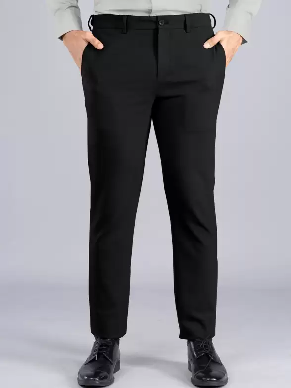Men Slim Fit Formal Trousers - image 7