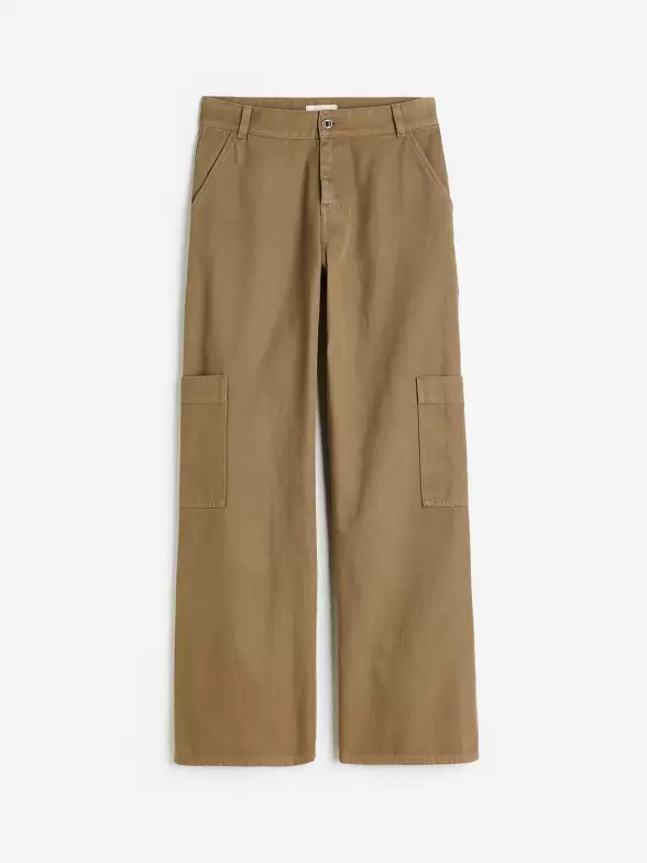 Women Wide Cargo Trousers - image 7