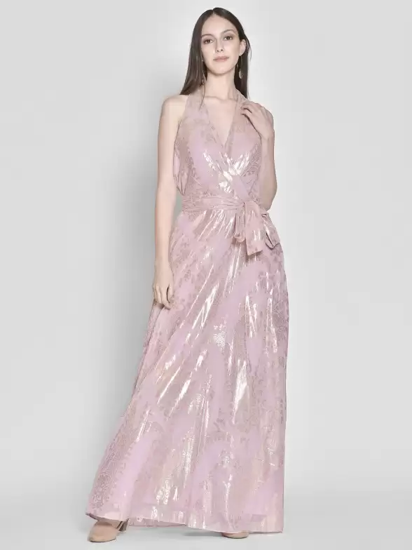 Printed Halter Neck Dress - image 7