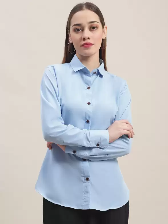 Women Formal Crepe Shirt - image 7