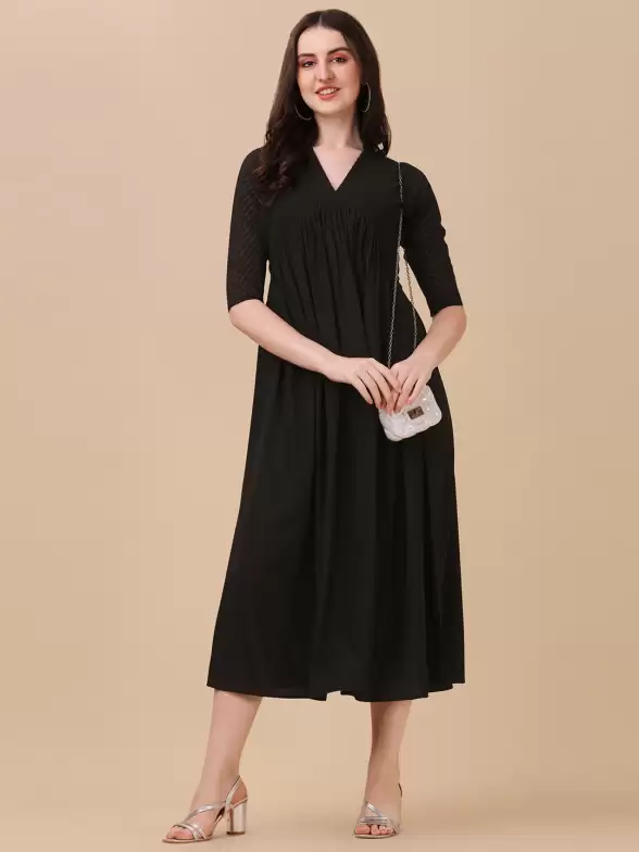 A-Line Midi Dress - image 7