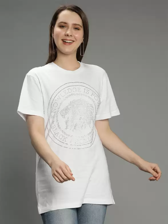 Embellished Cotton T-shirt - image 7