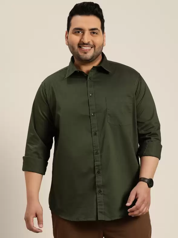 Men Plus Size Casual Shirt - image 7