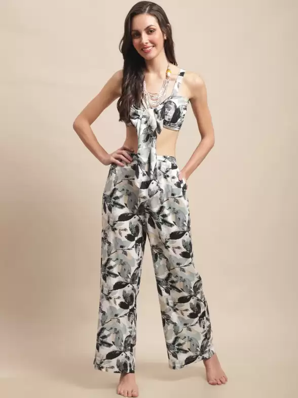 Women Floral Printed Beachwear Set - image 7