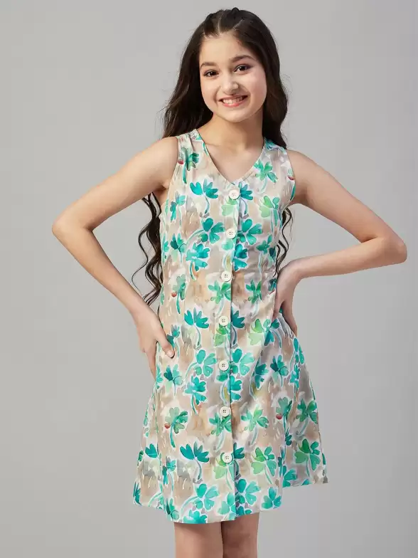 Girls Pure Cotton Shirt Dress - image 7