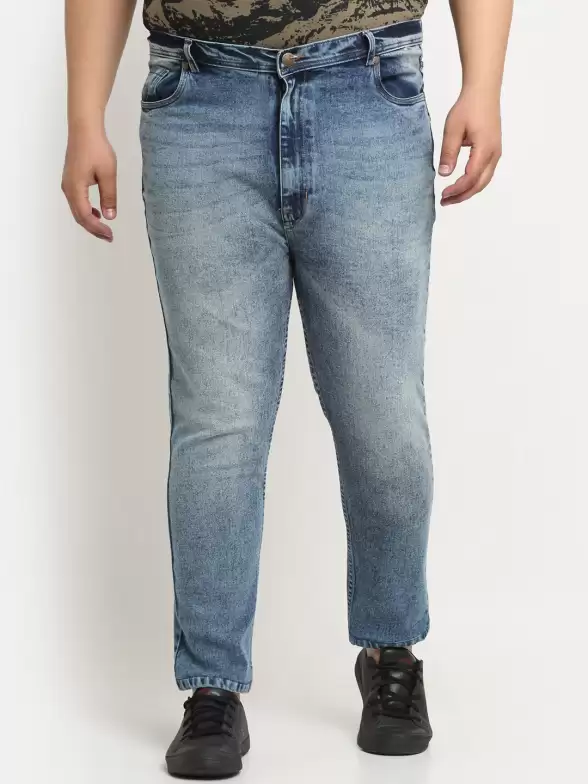 Men Plus Size Cotton Jeans - image 7
