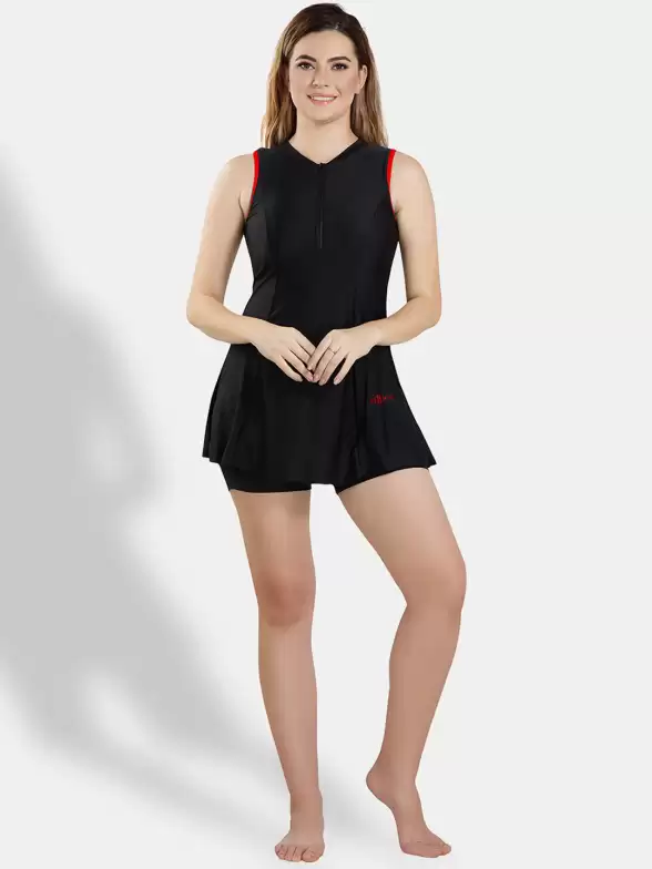 Turtle Neck Swimming Dress - image 7