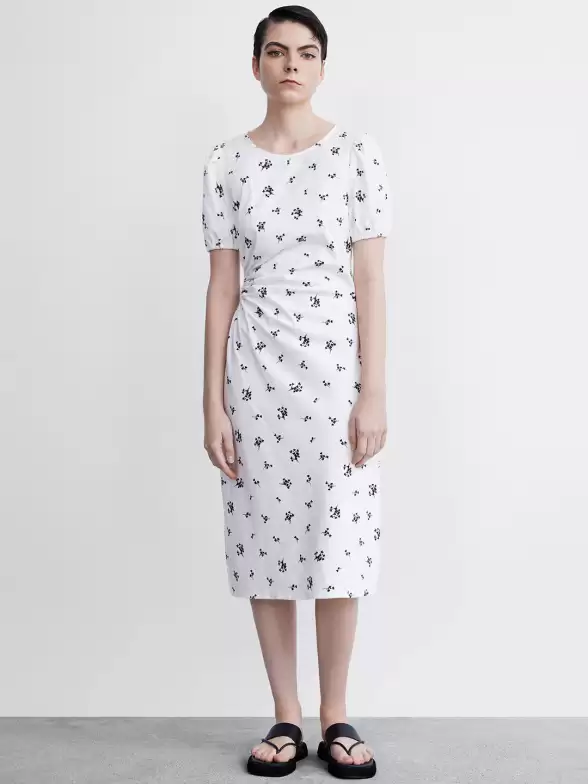 Printed Cut-Out Sheath Dress - image 7