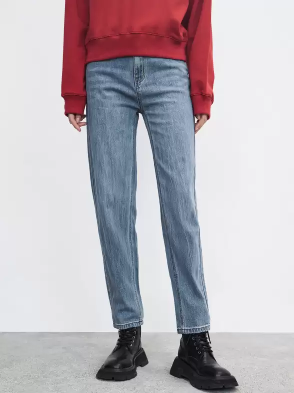 Women Straight Fit High-Rise Jeans - image 7