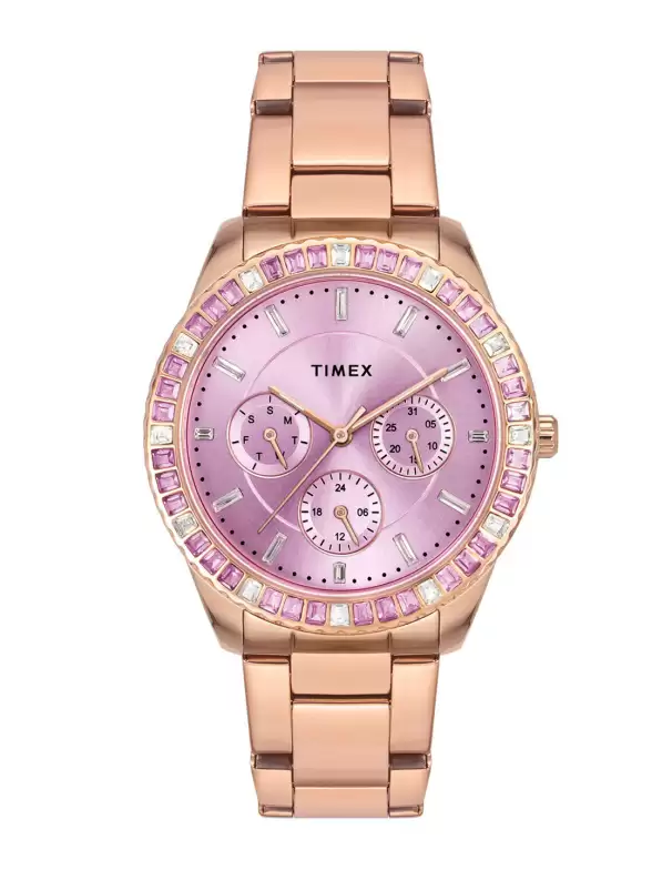 Women Stainless Steel Straps Multi Function Watch - image 7