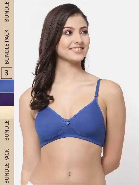 Pack Of 3 Cotton T-Shirt Bra - image 7