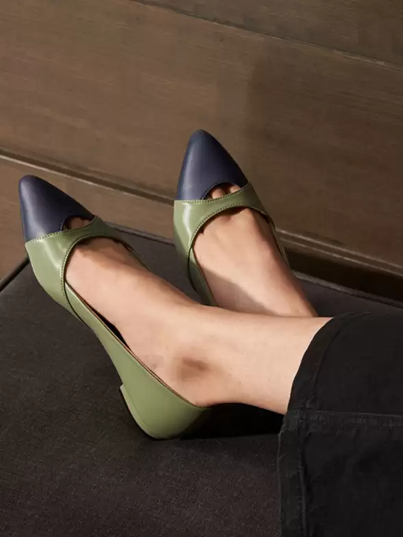 Women Colourblocked Ballerinas - image 7