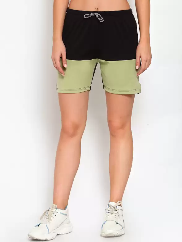 Women Colourblocked Shorts - image 7