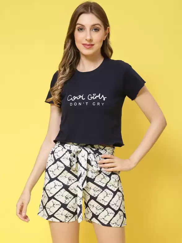Women Graphic Print Night suit - image 7