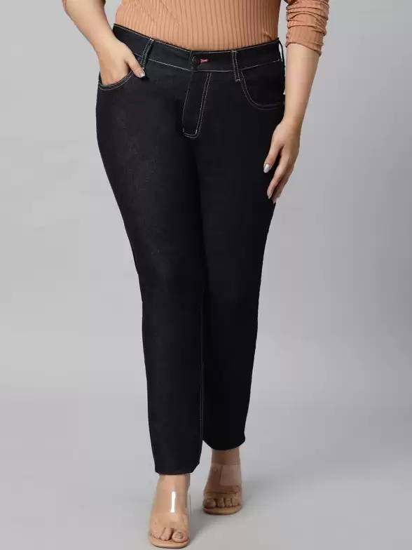 Women Mid-Rise Cotton Jeans - image 7