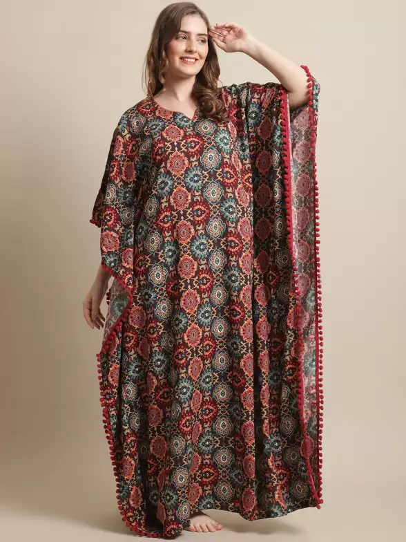 Print Pure Cotton Nightdress - image 7