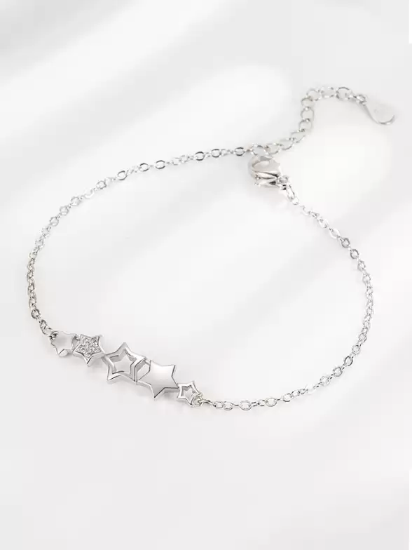 Women Silver-Plated Bracelet - image 7