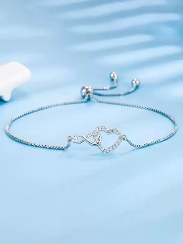 Women Silver-Plated Bracelet - image 7