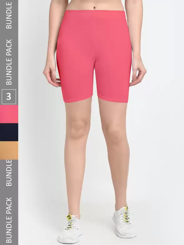 Women Pack Of 3 Yoga Shorts - image 7