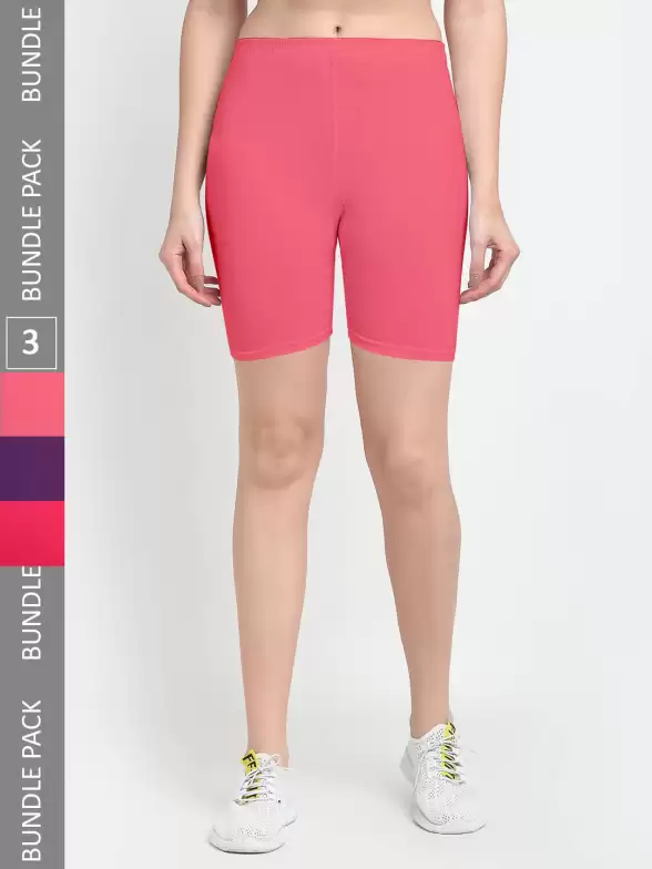 Women Pack Of 3 Sports Shorts - image 7