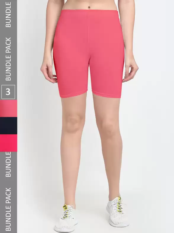 Women Pack Of 3 Yoga Shorts - image 7