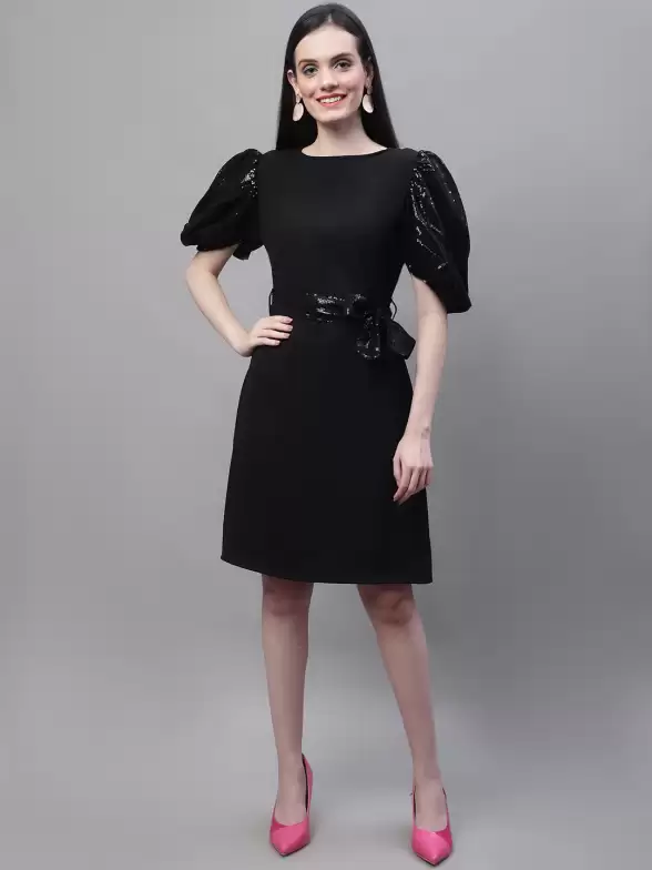 Georgette A-Line Dress - image 7