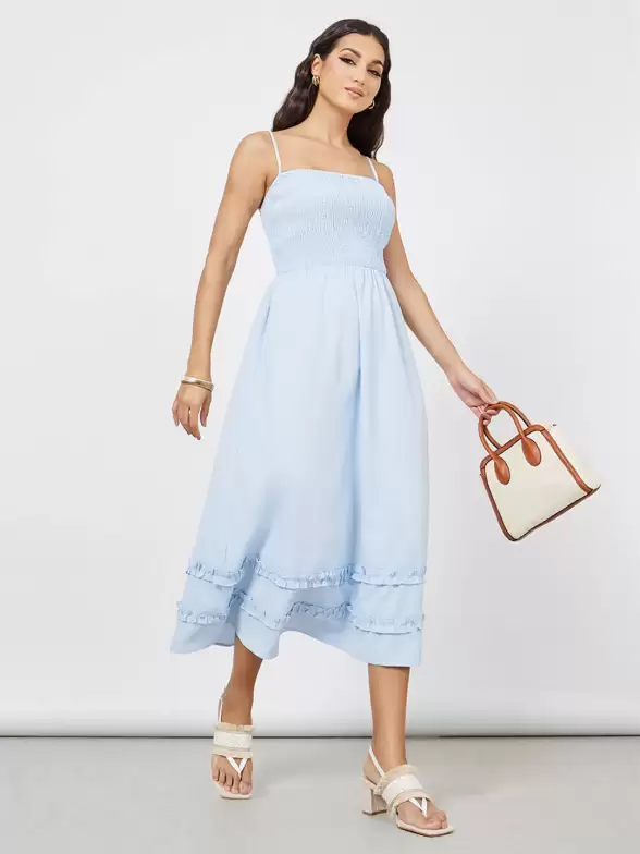 Fit & Flare Midi Dress - image 7