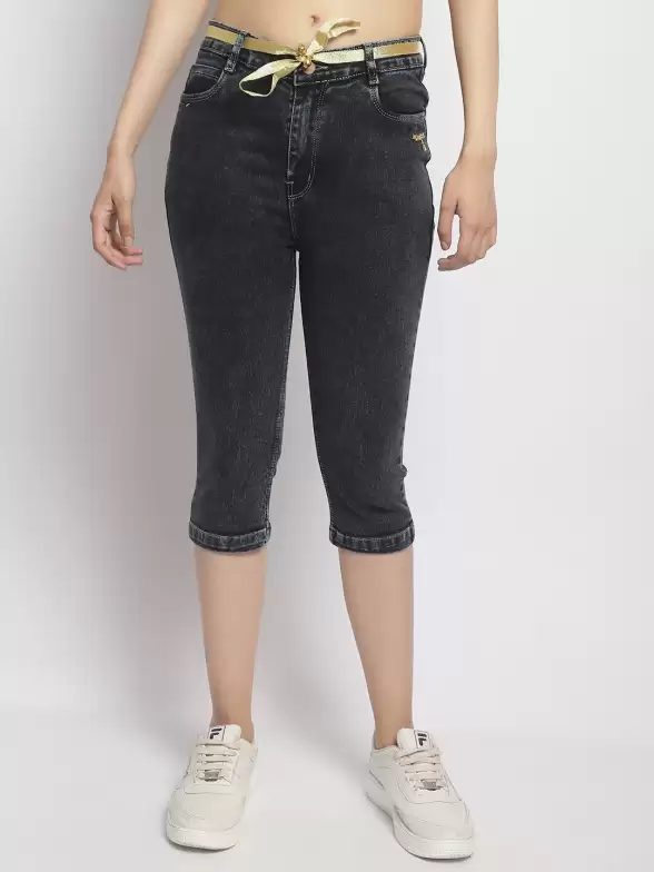 Women Skinny Fit Capris - image 7