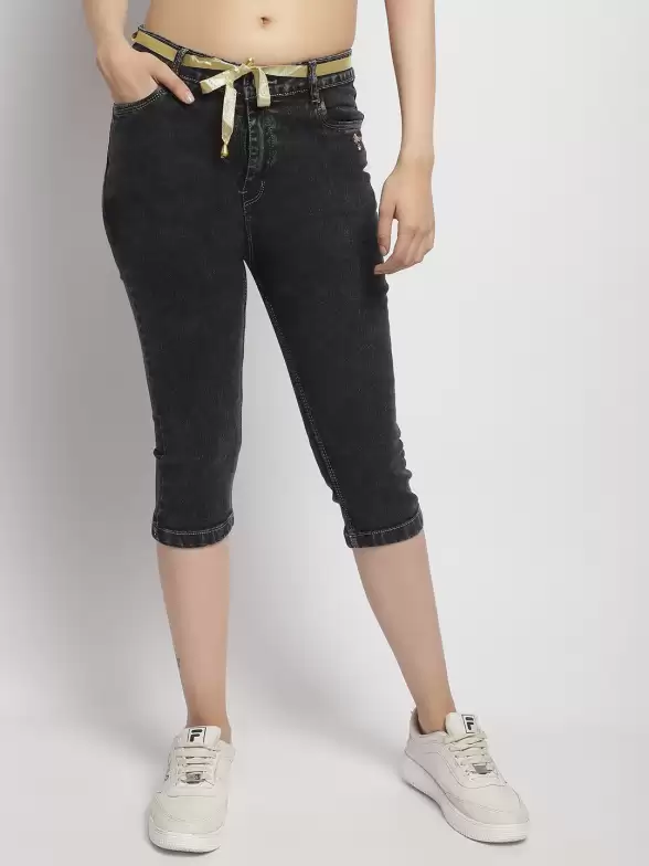Women Skinny Fit Capris - image 7