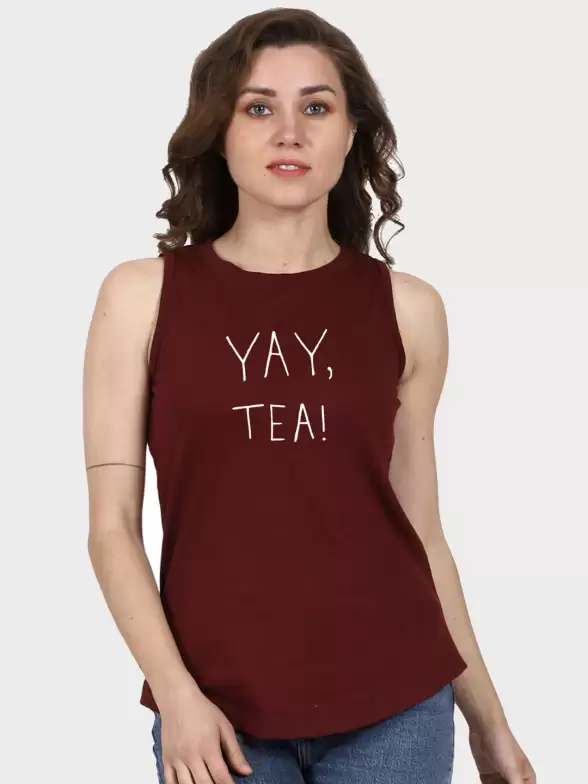 Women Typography Printed Raw Edge T-shirt - image 7