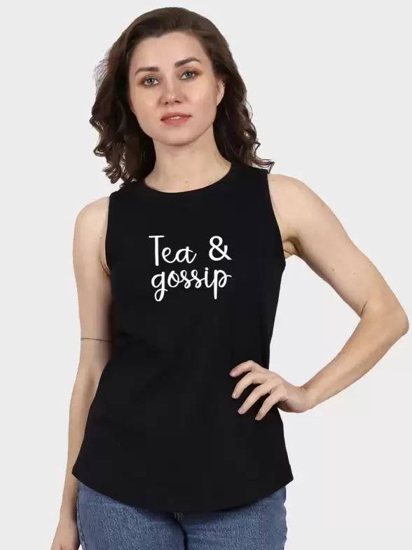 Women Typography Printed Raw Edge T-shirt - image 7