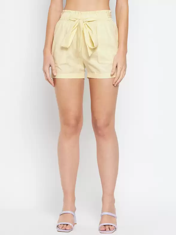 Women Mid Rise Cotton Shorts - image 7