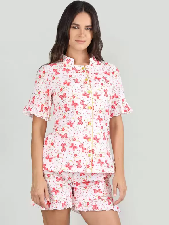 Women Floral Print Night suit - image 7