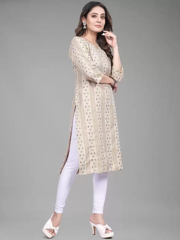 Women Geometric Printed Kurta - image 7