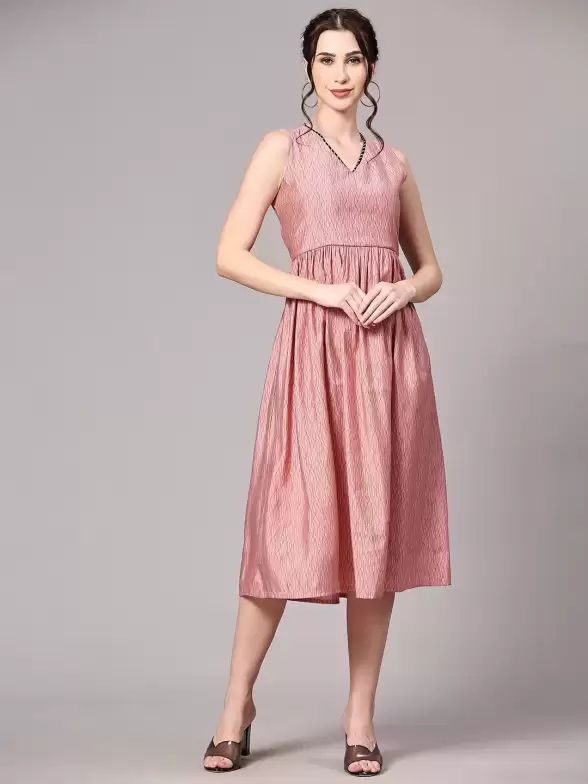 Fit & Flare Midi Dress - image 7