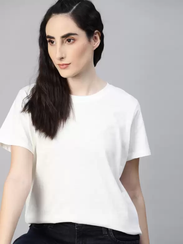 Women Cotton Pure Cotton T-shirt - image 7