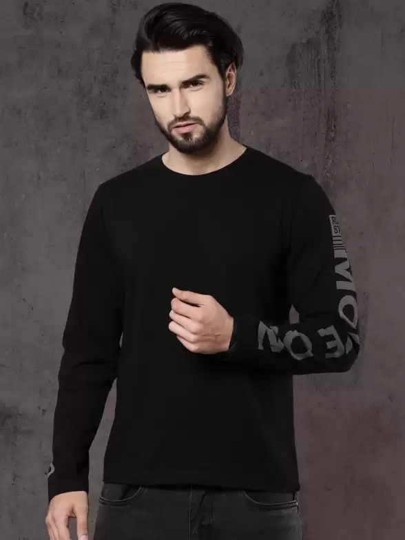 Solid Round Neck T-shirt - image 7
