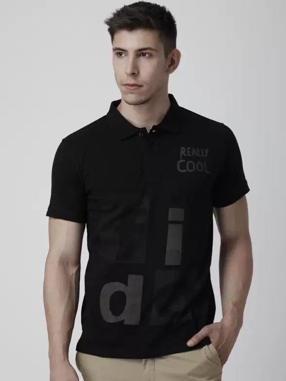 Printed Polo Collar T-shirt - image 7