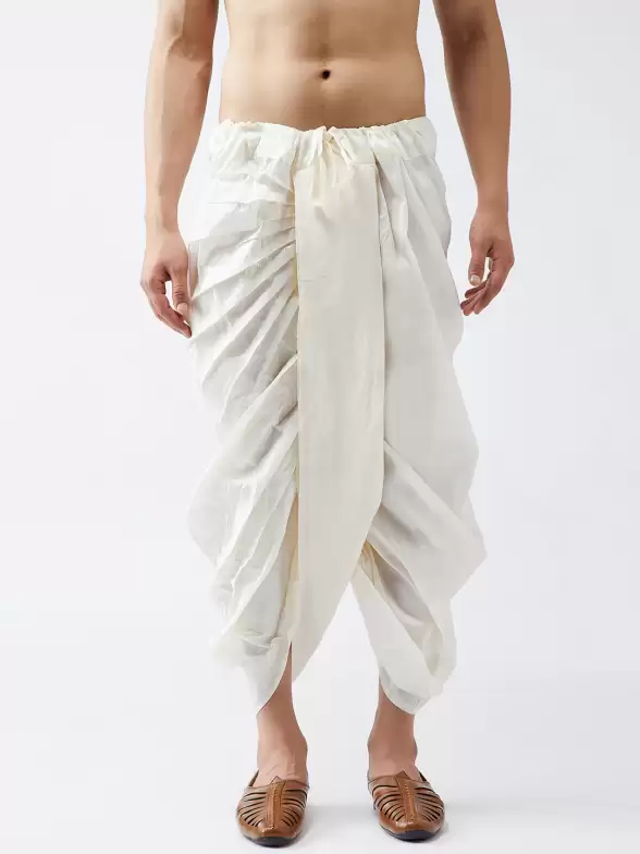 Men Solid Dhoti - image 7
